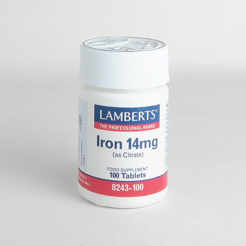 Lamberts Iron 14mg (as citrate) 100 Tabs